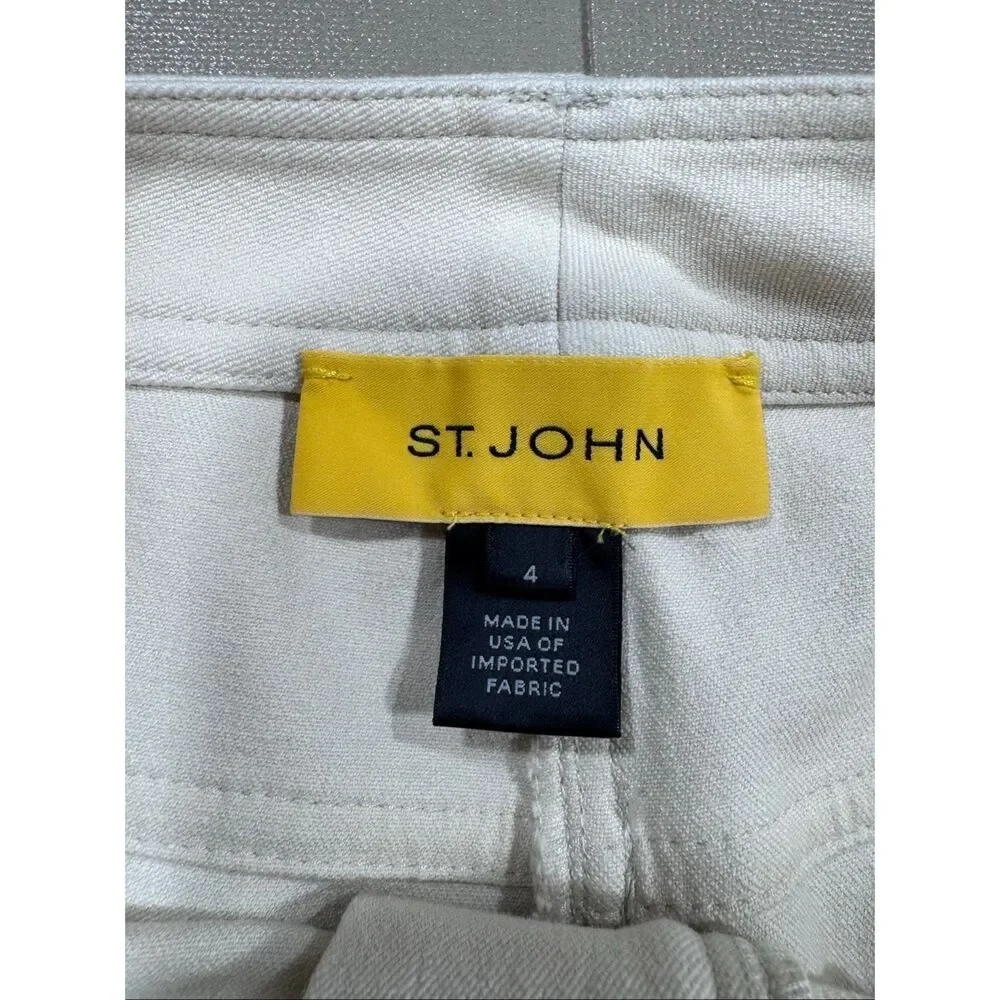 St.‎ John White Crop Pant